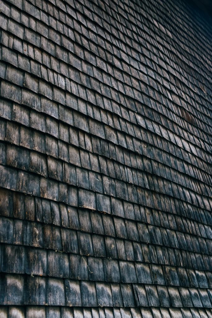Old Wooden Rooftop Tiles