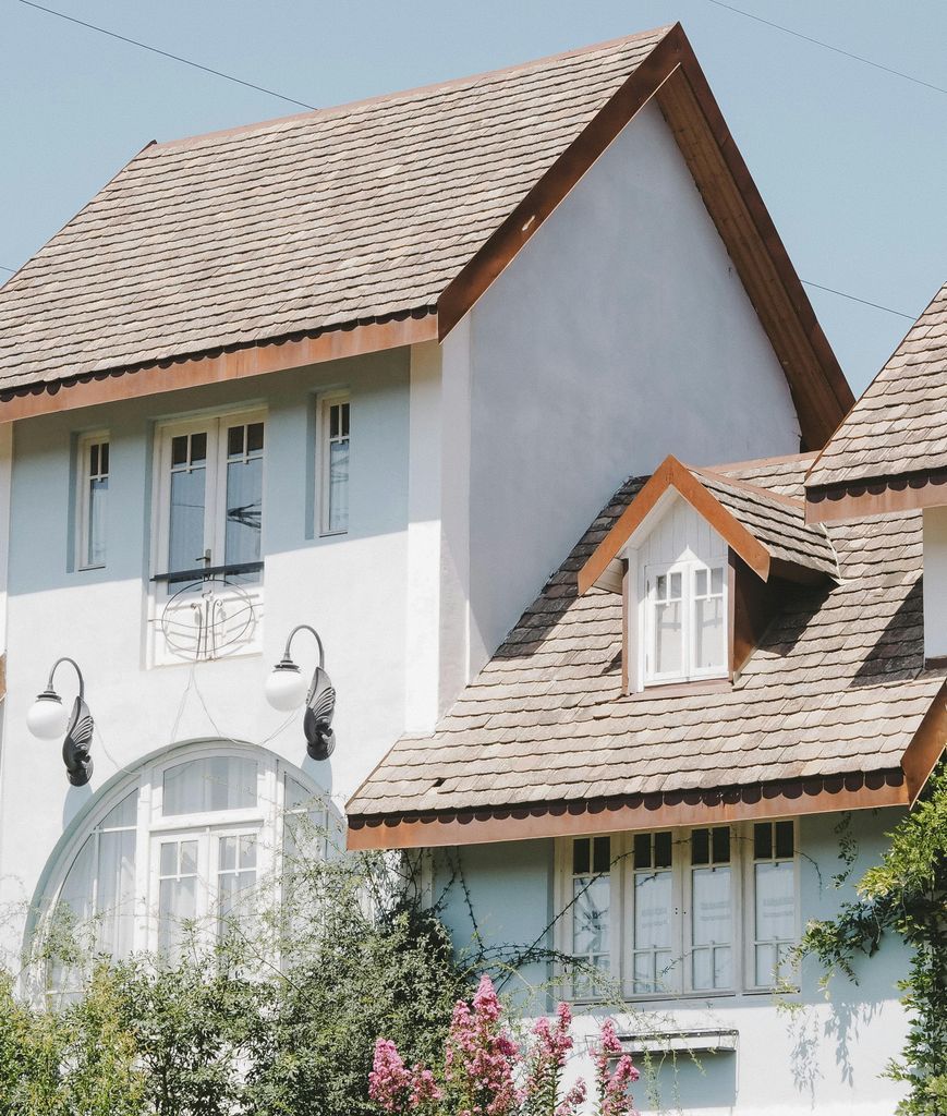 Beautiful Rural House with Shingles Roof